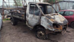 Газель 3302 2008 сгоревшая спереди вправо